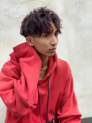 カラー パーマ メンズ ifh iizuka 高橋庸太のヘアスタイル