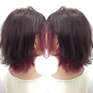 ショート カラー ヘアアレンジ 髪質改善特化サロン ICONIQ天神店のヘアスタイル