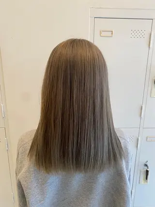 セミロング カラー タカギ　タツキ 縮毛矯正/髪質改善のヘアスタイル