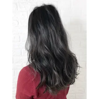 セミロング カラー KIZU 髪質改善 オカルト怪談のヘアスタイル