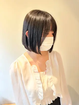 ショート ボブ韓国風レイヤー 髪質改善/畠中ケントのヘアスタイル