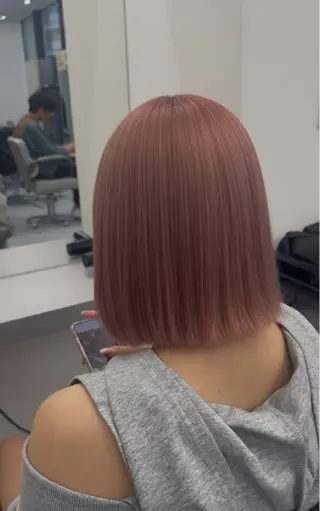 ショート カラー ヘアアレンジ 🐹ブリーチ/ボブ /韓国ヘア/蓮🐹のヘアスタイル