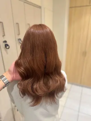 ロング ハイトーンカラー 髪質改善カラーノトのヘアスタイル