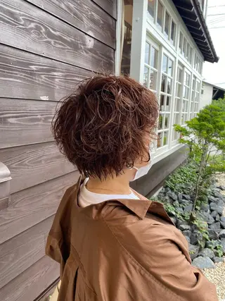ショート パーマ topstylist 遠山康兵のヘアスタイル