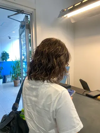 カラー パーマ メンズ 櫻田 愛奈のヘアスタイル