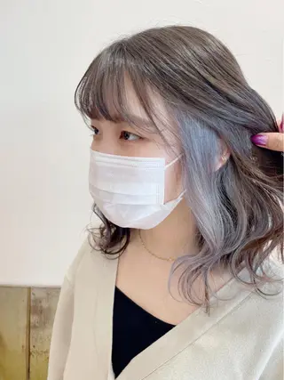 セミロング カラー ARISA🦋推し・ アニメカラー/派手髪のヘアスタイル