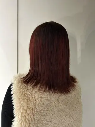 ミディアム カラー SHINDO MIYUのヘアスタイル