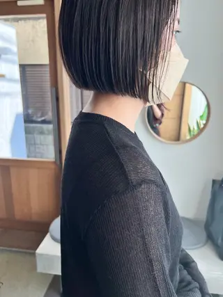 ショート カラー ミディアムパーマ /癖毛パーマのヘアスタイル