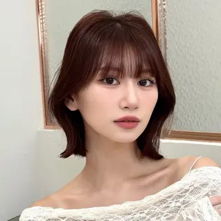 ショート ボブ・レイヤー・縮毛 くびれボブ・内藤康太のヘアスタイル