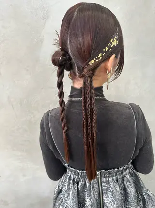 ロング ヘアアレンジ さあや 【透け感/艶感】のヘアスタイル