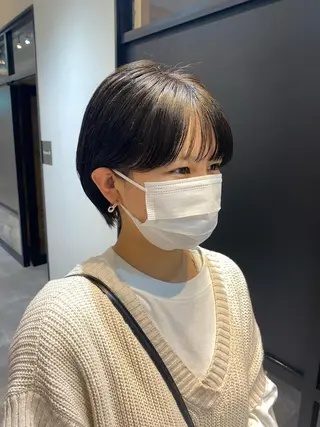 ショート カラー しおり/パーマ/ newi町田のヘアスタイル