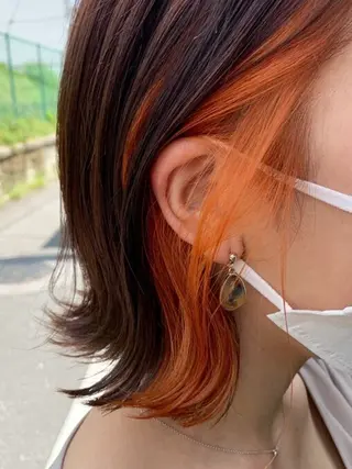 カラー TENSHO ハイトーンレイヤーのヘアスタイル