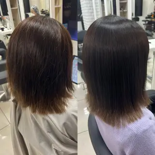 ミディアム 染野 匠のヘアスタイル