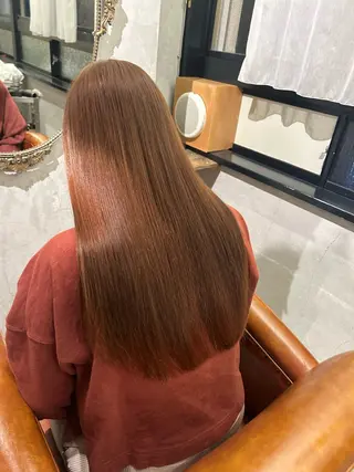 ロング EIGHT mana 海外グレージュ🥥のヘアスタイル
