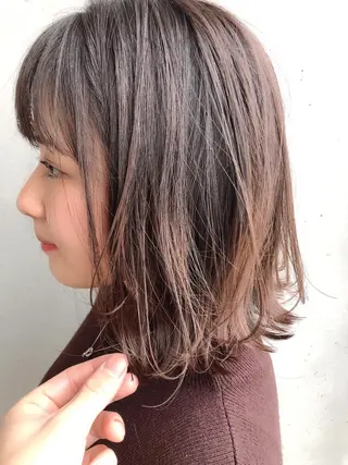 ミディアム ショート/ボブ/ パーマ/柏原良亮のヘアスタイル