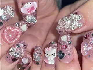 ネイル na🎀🎀na ちゅるちゅるのネイルデザイン