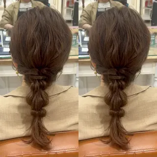 ミディアム ヘアアレンジ ୨୧color୨୧ ちひろのヘアスタイル