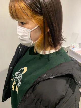 ショート カラー 立川/シールエクステ /みづきのヘアスタイル