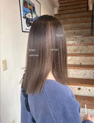 セミロング カラー SUGAR / 沖野 りょうのヘアスタイル