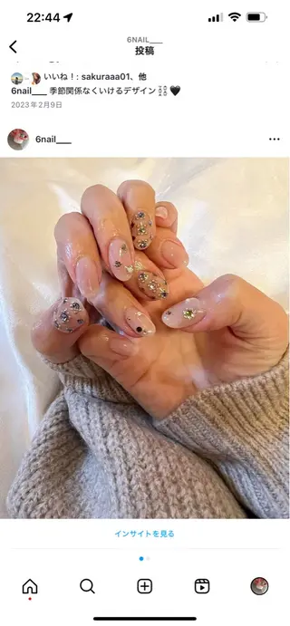 ネイル solnail&eyelash所属・川村 杏花のネイルデザイン
