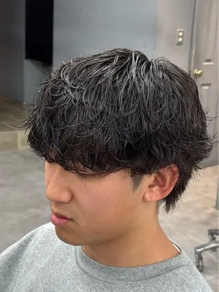 パーマ メンズ 波巻き/縦落ち /こーへいのヘアスタイル