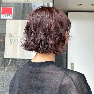 ショート カラー パーマ 🌿ボブ パーマ高橋啓太🌿のヘアスタイル