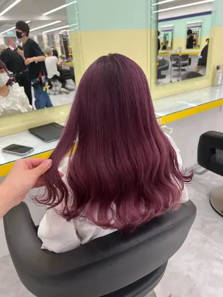 ロング カラー パーマモデル募集💖 まなみのヘアスタイル