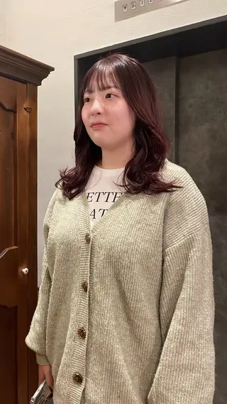 ミディアム カラー tete nico所属・似合わせ/ヘアカラー nanami🌸のヘアスタイル