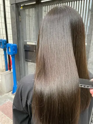 セミロング カラー 縮毛矯正/髪質改善/ 石橋代智のヘアスタイル