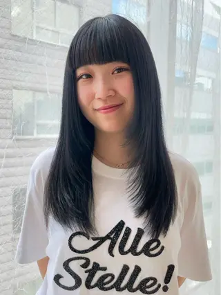 セミロング カラー SITEN所属・大阪/肥後橋/淀屋橋 ワタナベサキ🪿🤍のヘアスタイル