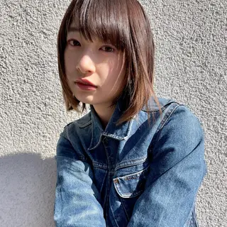 ミディアム カラー 嶋佐 昌大 シマサマオのヘアスタイル