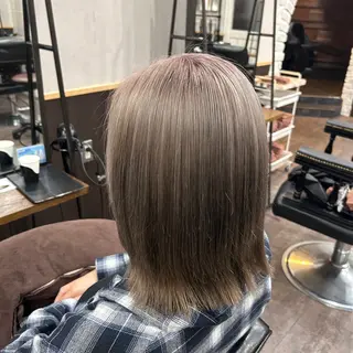 ミディアム カラー ブリーチ/アレンジ/ 19歳/新宿/アリルのヘアスタイル