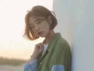 ミディアム 艶髪カラー💙ྀི/ アイ兼任👀/ミナルのヘアスタイル