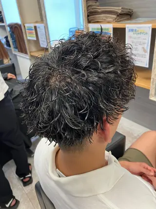 パーマ メンズ メンズ特化/パーマ/ フェードWATARUのヘアスタイル