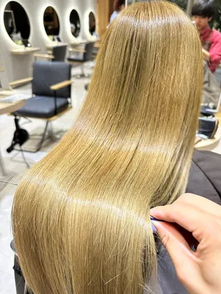 ロング 赤み消し/オリーブ カーキ/福田れんのヘアスタイル