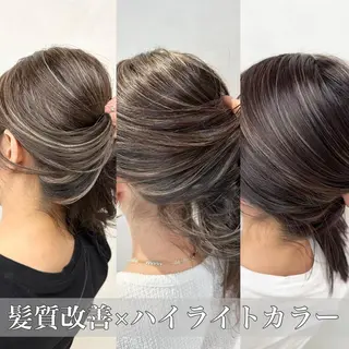 ロング カラー ヘアアレンジ 💎髪質改善特化 /顔周りカット💎のヘアスタイル
