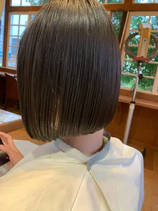 ミディアム カラー パーマ Artist 藤﨑紘成のヘアスタイル