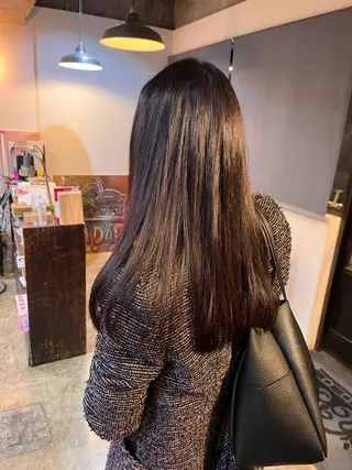 カラー パーマ 松原 樹里のヘアスタイル