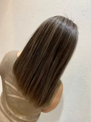 セミロング カラー 天野 開のヘアスタイル