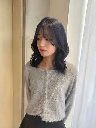 セミロング RIN⌇ レイヤー⌇ 艶カラー🌙のヘアスタイル