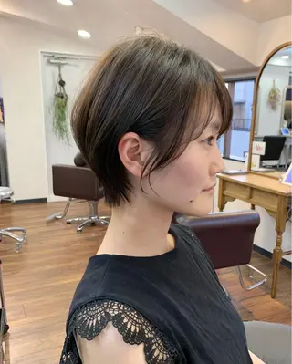 ショート 縮毛矯正/ショート/ レイヤー/畑中正敏のヘアスタイル
