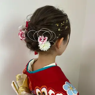 セミロング ヘアアレンジ 松永 梨央のヘアスタイル