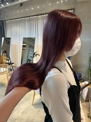 ロング カラー 飯田 みづきのヘアスタイル