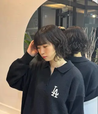 ショート パーマ enrich / キタガワ カノンのヘアスタイル