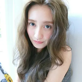 ロング パーマ カラー takk design labのヘアスタイル