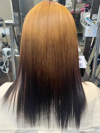 ミディアム 阿倍野/髪質改善 /縮毛矯正/坪田幸広のヘアスタイル