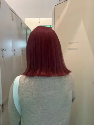 ミディアム ハイトーンカラー/エ クステ/デザインのヘアスタイル