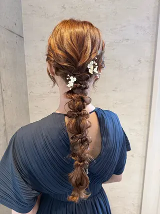 ロング ヘアアレンジ 女性に人気♪ はやしほのかのヘアスタイル