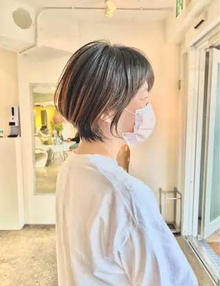 ショート ショート/ボブ/縮毛 三上達大のヘアスタイル