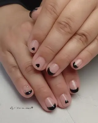 ショート ラヴィアン ローズのネイルデザイン